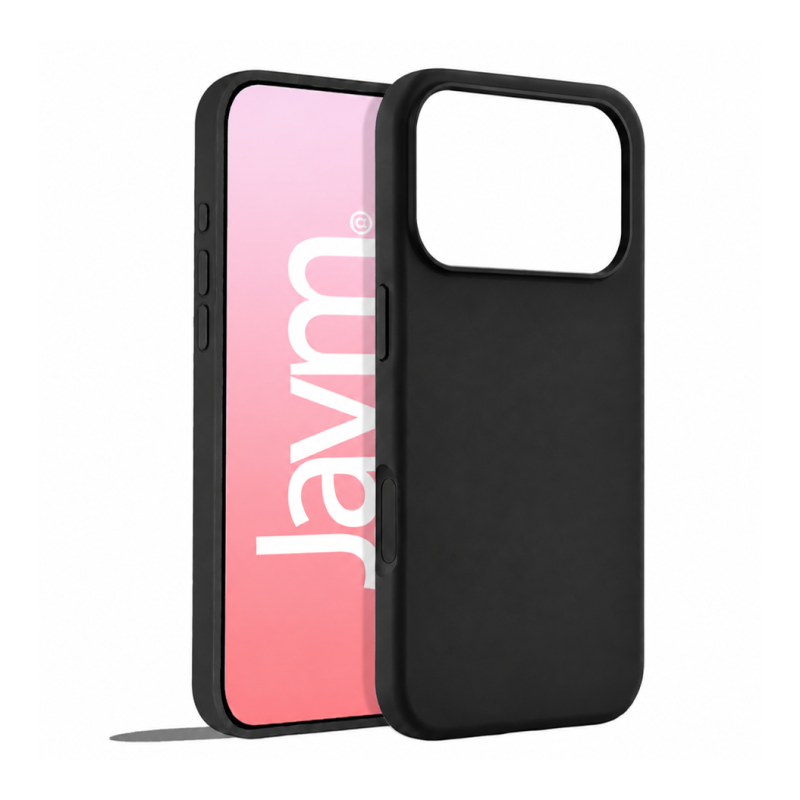 Coque silicone MagSafe pour Apple iPhone 17 Pro Max / 18 Pro Max noir - JAYM® Pop